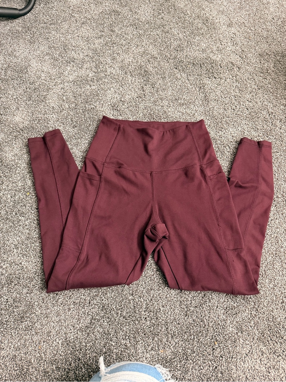Danskin Burgundy High-Waist Leggings